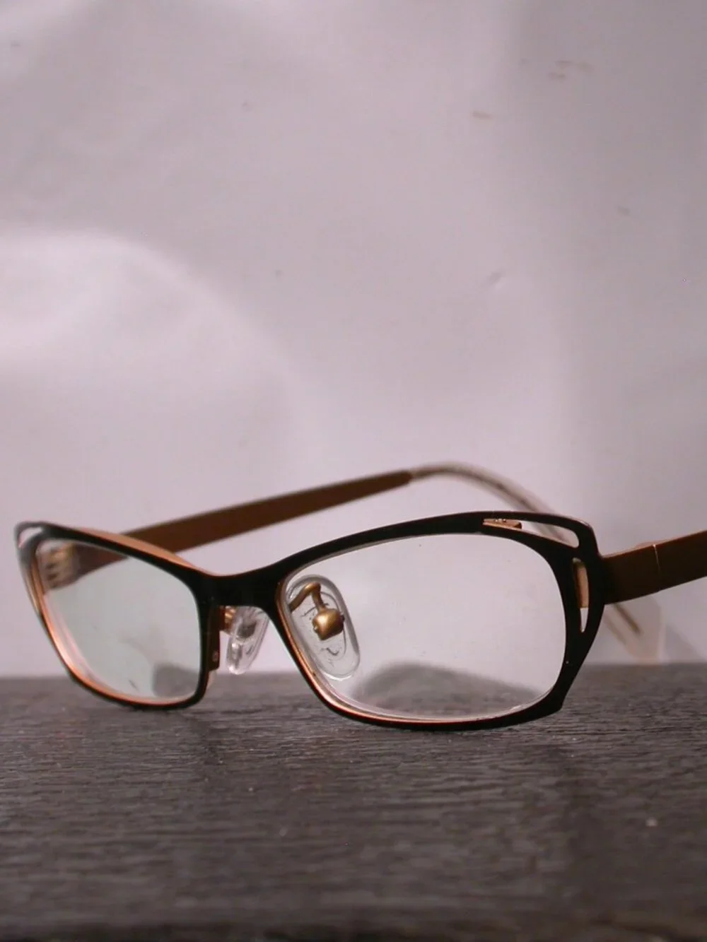 Face A Face Gold and Black Klimt Stylish Eyeglasses Frames Hand Made in France